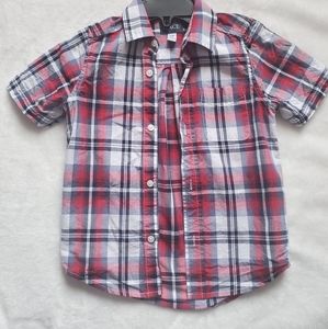 Plaid button down shirt